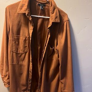 Forever 21 Brown Long Jacket/Trendy Coat